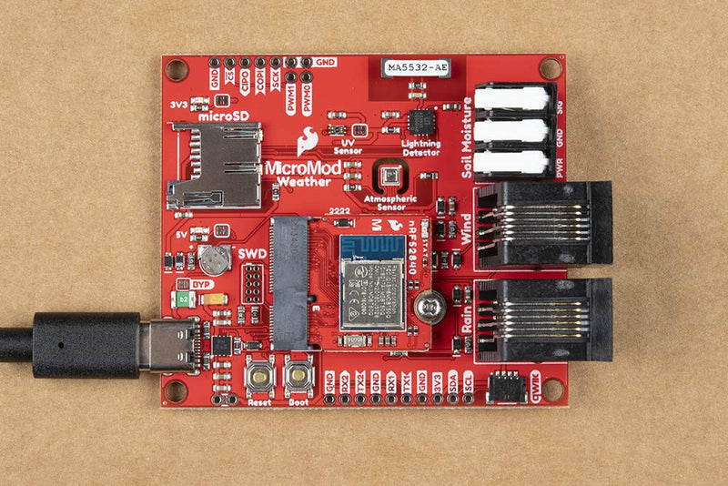  [AUSTRALIA] - SparkFun MicroMod nRF52840 Processor - Modular Interface Ecosystem That Connects nRF52840 microcontroller/Processor Board to Various/Carrier Board peripherals