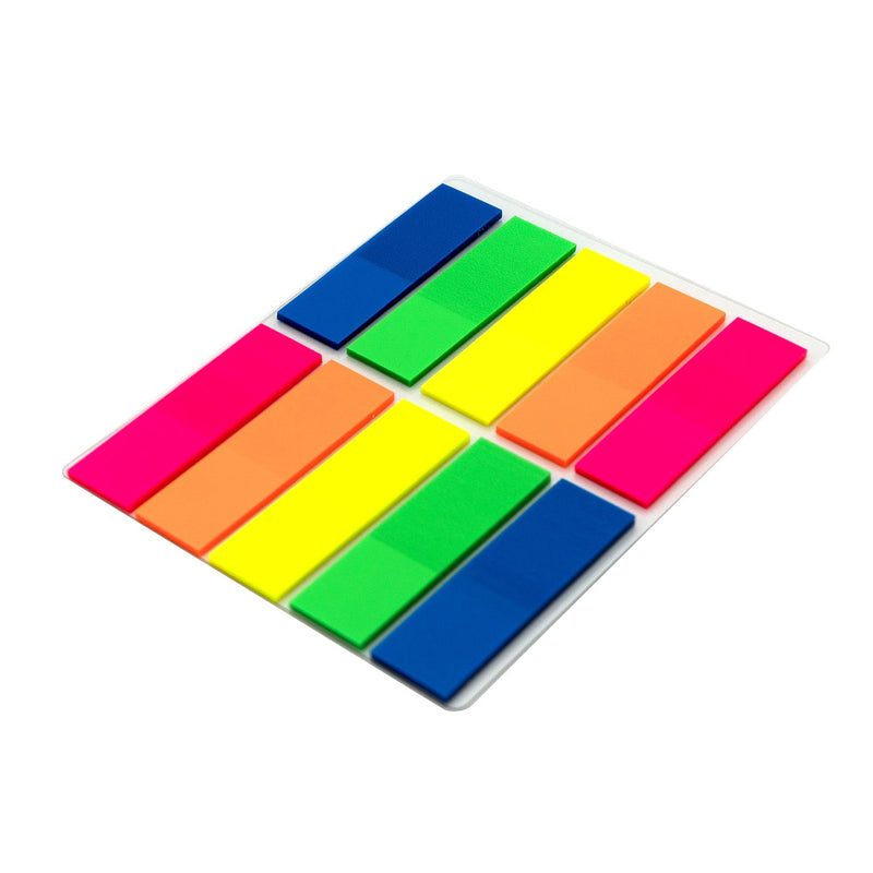  [AUSTRALIA] - Emraw Colorful Sticky Coding Flags Page Markers Index Tabs, 0.5" X 1.7" Neon Bright Colored Self Stick Removable Stick It Indexing Flags - Pack of 20 Pads (500 Sheets)