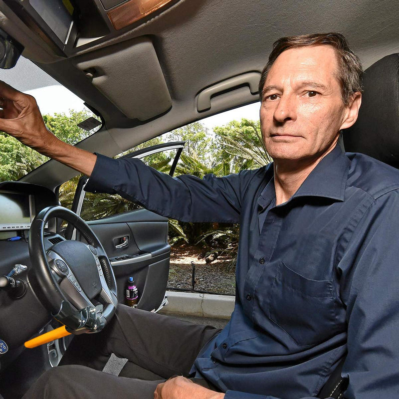  [AUSTRALIA] - VaygWay Car Steering Wheel Lock – Car Anti-Theft Wheel Lock – Auto Security Travel Locking Gear – Universal Car Truck Van SUV