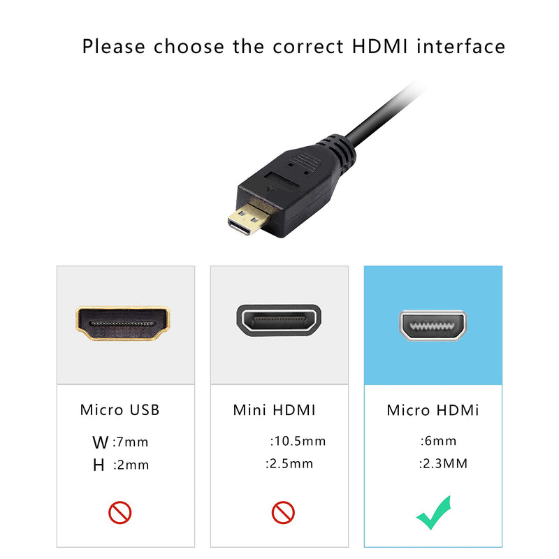  [AUSTRALIA] - XMSJSIY Micro HDMI to VGA Audio Adapter Converter 1080p Full HD Micro HDMI Male to VGA Female Interface for Desktop Monitors Projectors Laptops Tablets