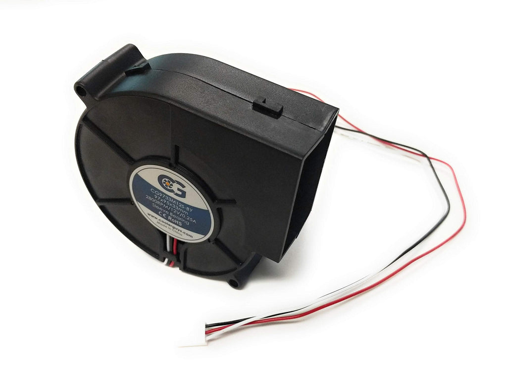  [AUSTRALIA] - Coolerguys 3 Pin 12V Blower Fan, High Cooling Capacity, High-Performance Efficiency, Dimension: [97x 95 x 33 mm], Ultra Quiet Cooling Blower Fan