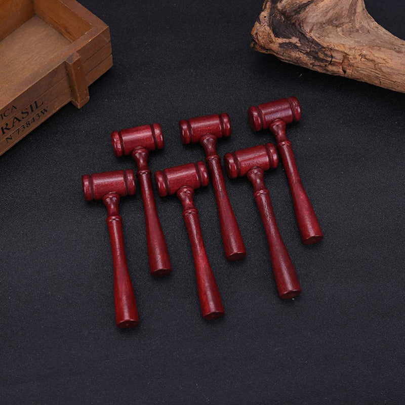  [AUSTRALIA] - NUOBESTY 5pcs Judge Gavel Adult Mini Wooden Gavel Toy Cosplay Lawyer Judge Auction Sale Judge Gavel Costume Accessory