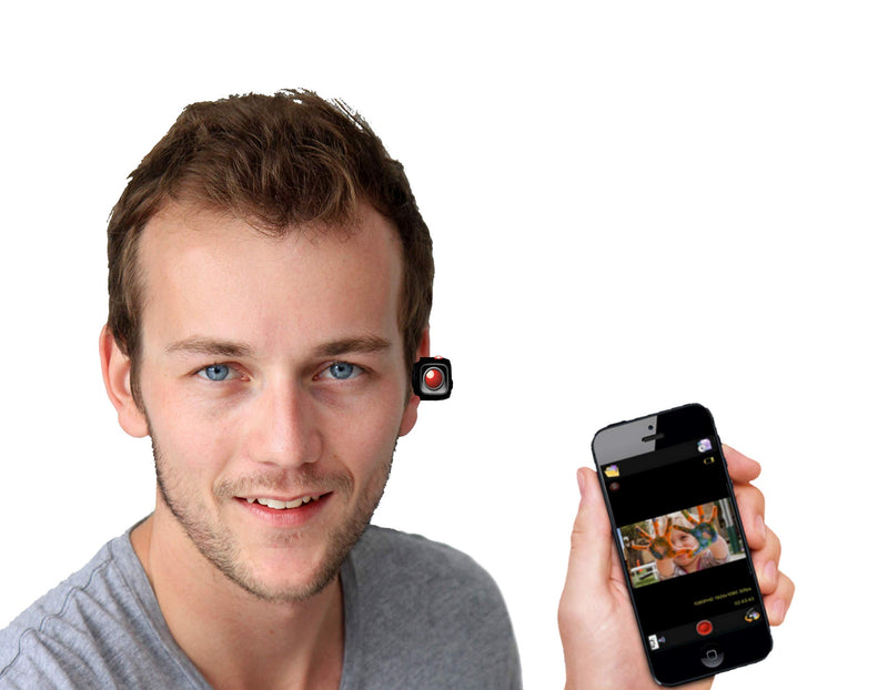  [AUSTRALIA] - Beantech HeadsUp Bluetooth Wearable Handsfree Headband Streaming Camera, for Music and Phone Calls-Black