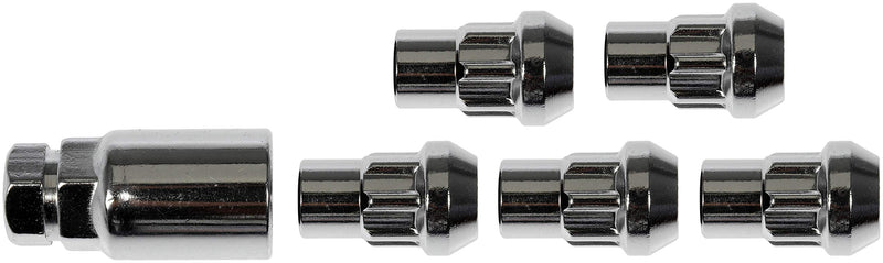 Dorman 712-328 Wheel Nut Lock Acorn Set M12-1.50 for Select Models, Chrome (Pack of 4) - LeoForward Australia
