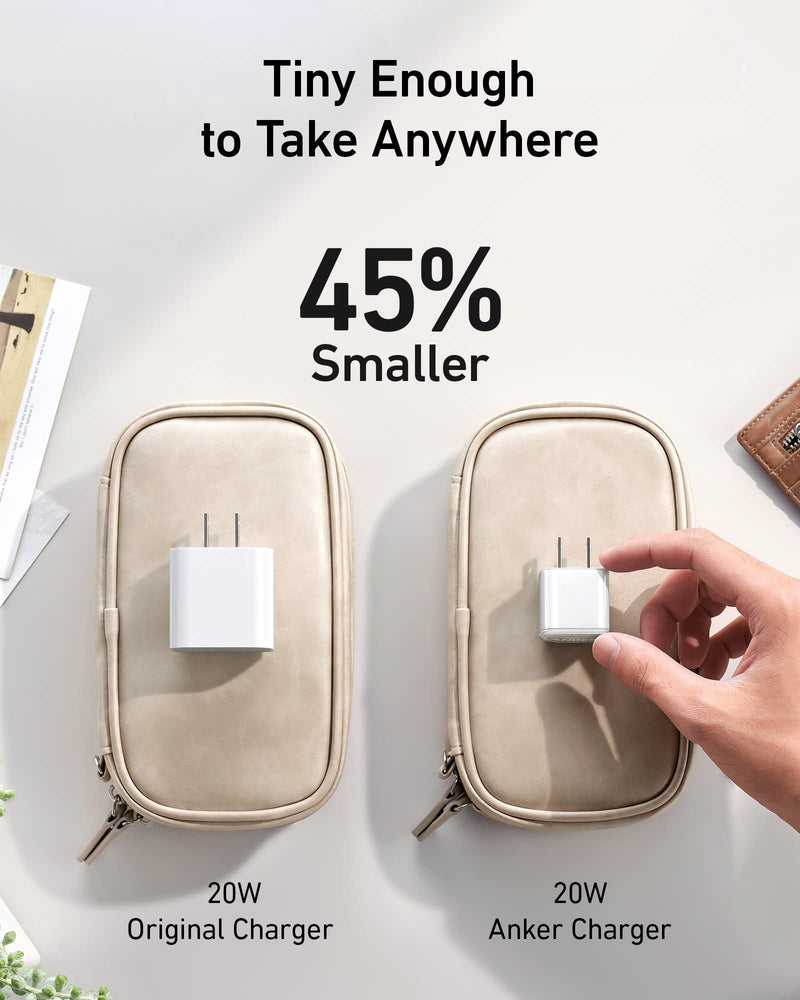  [AUSTRALIA] - Anker USB-C Charger 20W with 3ft USB-C to Lightning Cable, 511 Charger (Nano Pro), PD Durable Compact Fast Charger, Anker Nano Pro for iPhone 13/13 Mini/13 Pro/13 Pro Max/12, Galaxy, iPad/iPad Mini