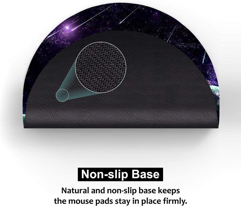  [AUSTRALIA] - Universe Nebula Galaxy Laptop Mouse Pad， Double Side Waterproof Mousepad for Computer, Gaming, Office & Home (Sizes: 7.9 x 7.9inches )