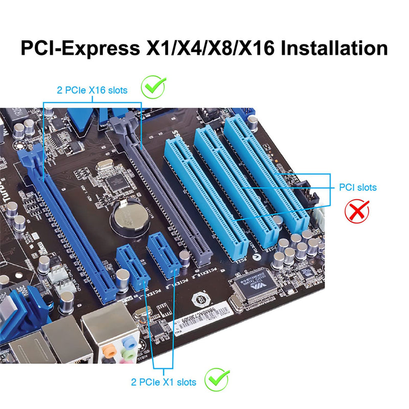  [AUSTRALIA] - GLOTRENDS M.2 PCIe X1 Adapter with M.2 Screw for M.2 PCIe 4.0/3.0 SSD (NVMe/AHCI Key M), PCIe X1/X4/X8/X16 Lane Installation, but Only PCIe X1 Bandwidth (PA09-X1)