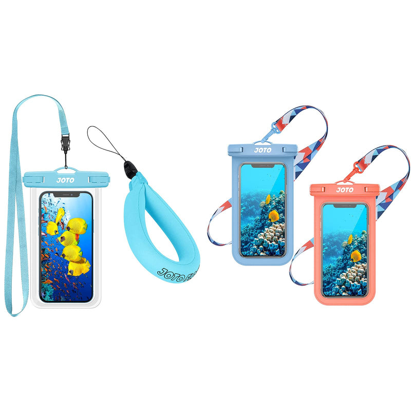  [AUSTRALIA] - JOTO 1 Universal Waterproof Pouch + 1 Floating Wrist Strap Bundle with Universal Waterproof Cell Phone Dry Bag