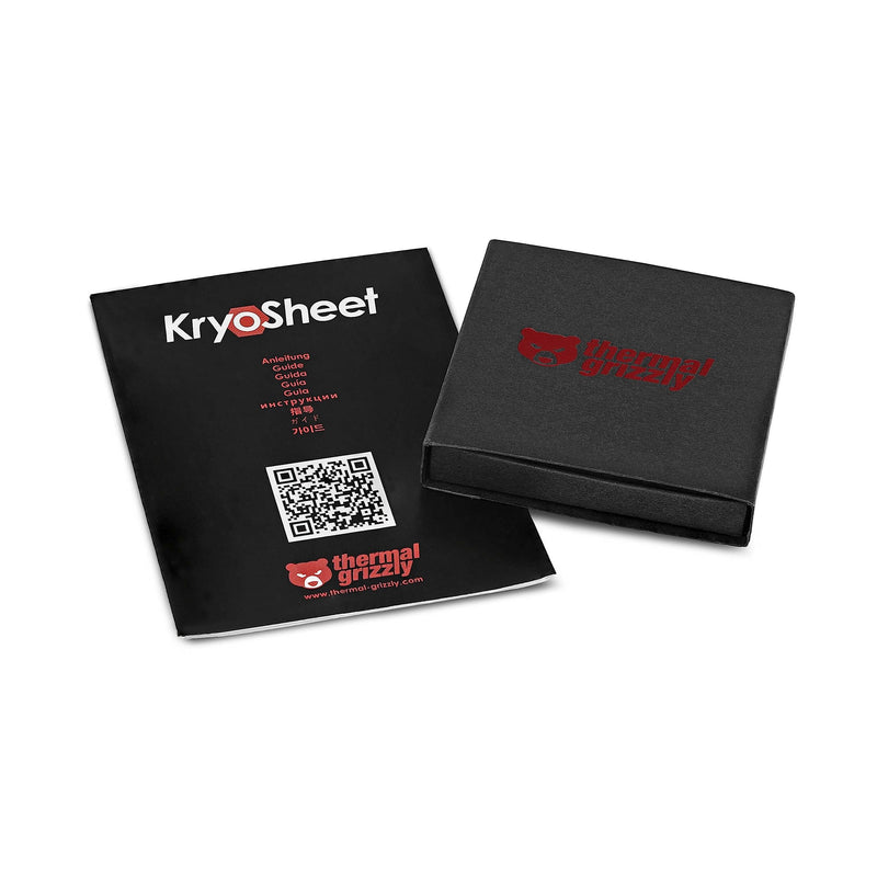  [AUSTRALIA] - Thermal Grizzly - KryoSheet (29x25x0.2mm) - Graphene thermal pads - Highest thermal conductivity - Alternative to high-performance thermal paste CPU/GPU/PS4/PS5/Xbox 29 x 25 x 0.2 mm