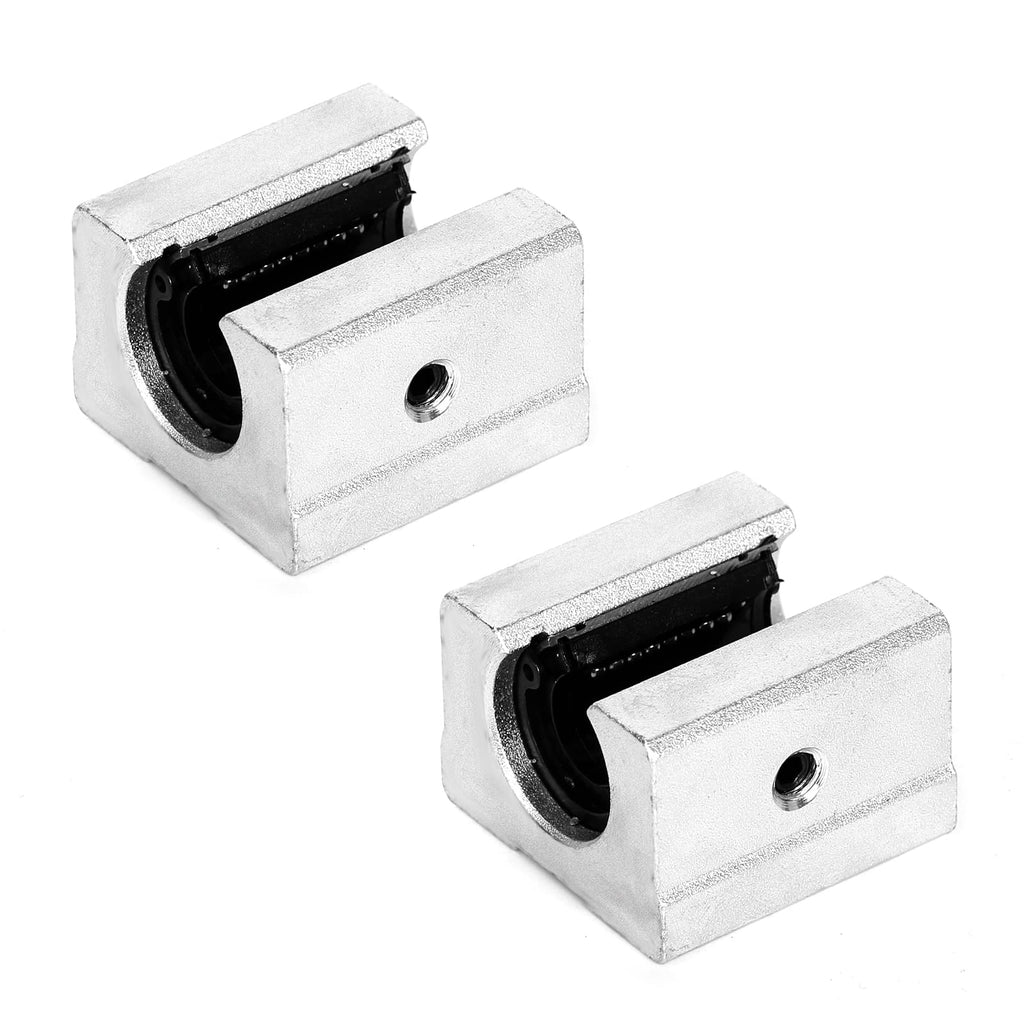  [AUSTRALIA] - Ruimou 2Pcs SBR12UU Open Linear Motion Ball Bearing Slide Unit Bushing(12MM Inner Dia.) for CNC Machine Sliding, 3D Printer Parts