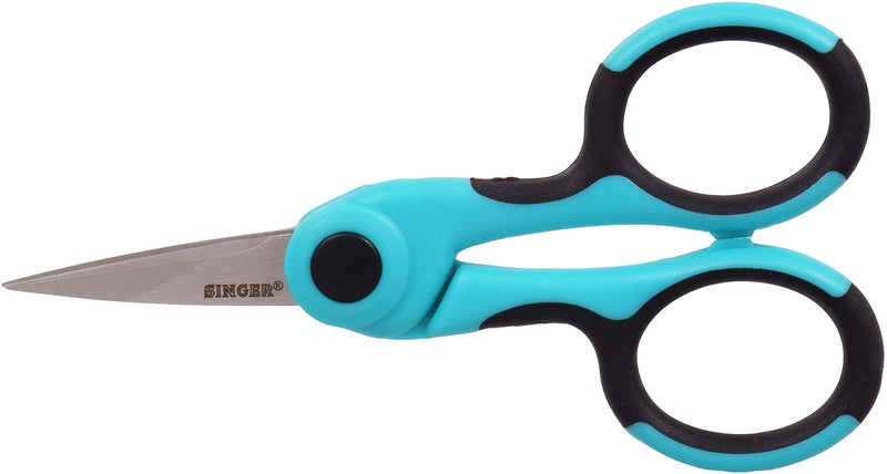 SINGER 00557 4-1/2-Inch ProSeries Detail Scissors with Nano Tip, Teal - LeoForward Australia