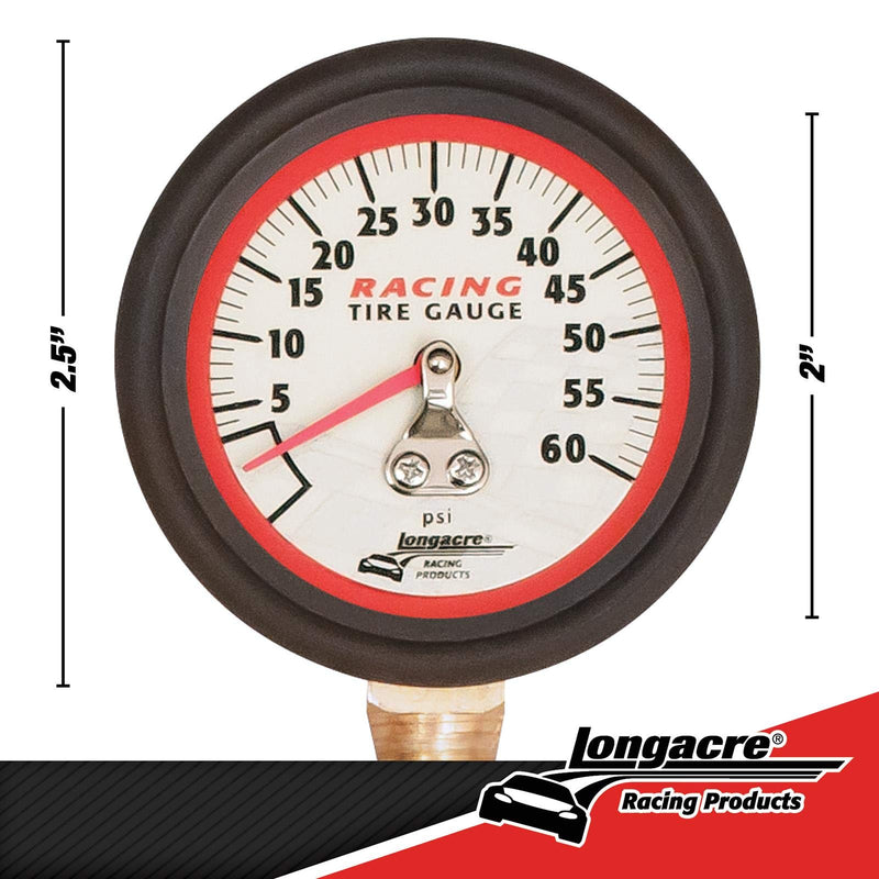 Longacre 50417 (0-60 PSI) Tire Pressure Gauge - LeoForward Australia