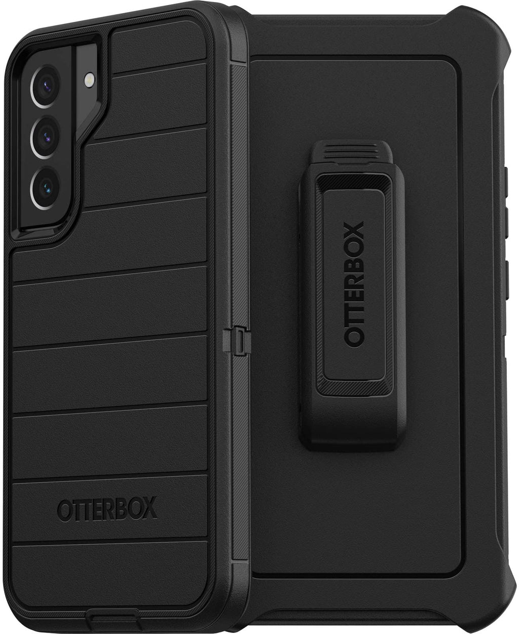  [AUSTRALIA] - OtterBox Defender Pro Case & Belt Clip/Stand for Samsung Galaxy S22 Plus (NOT S22 or S22 Ultra Models) (Black) Black