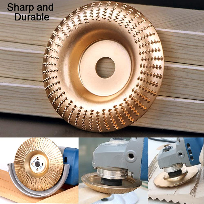  [AUSTRALIA] - ASNOMY 3 pcs. Sanding disc wood, rasp disc (Ø 125 mm x 22.2 mm), wood carbide grinding disc, grinding wheel, carving tools angle grinder angle grinder, sanding wheel, angle grinding disc 3 pieces. Ø 125mm x 22.2mm