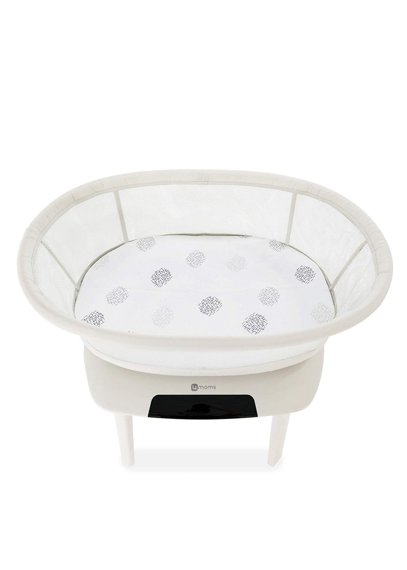  [AUSTRALIA] - 4moms mamaRoo Sleep Bassinet Sheets, for Baby Bassinets and Furniture, Machine Washable and 100% Cotton, White