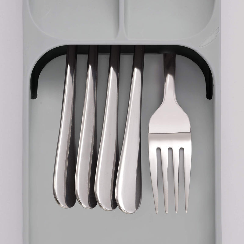  [AUSTRALIA] - Joseph Joseph DrawerStore Kitchen Drawer Organizer Tray for Cutlery Silverware, Gray Cutlery - Small
