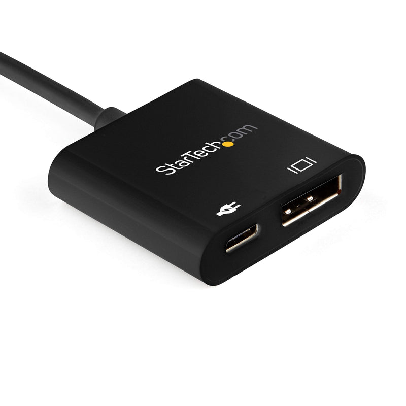  [AUSTRALIA] - StarTech.com USB C to DisplayPort Adapter with Power Delivery - 8K 60Hz /4K 120Hz USB Type C to DP 1.4 Video Converter w/ 60W PD Pass-Through Charging - HBR3 - Thunderbolt 3 Compatible (CDP2DP14UCPB)