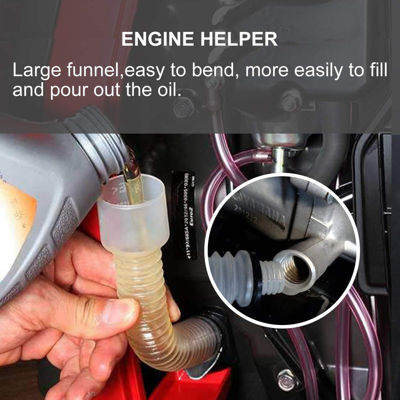  [AUSTRALIA] - Oil Funnel for Honda EU2000i, EU1000i, EU3000i Handi, Not for Honda EU2200i SD2000i, GX160, EU3000is, Oil Changes Funnel Refueling Pipe Plastic