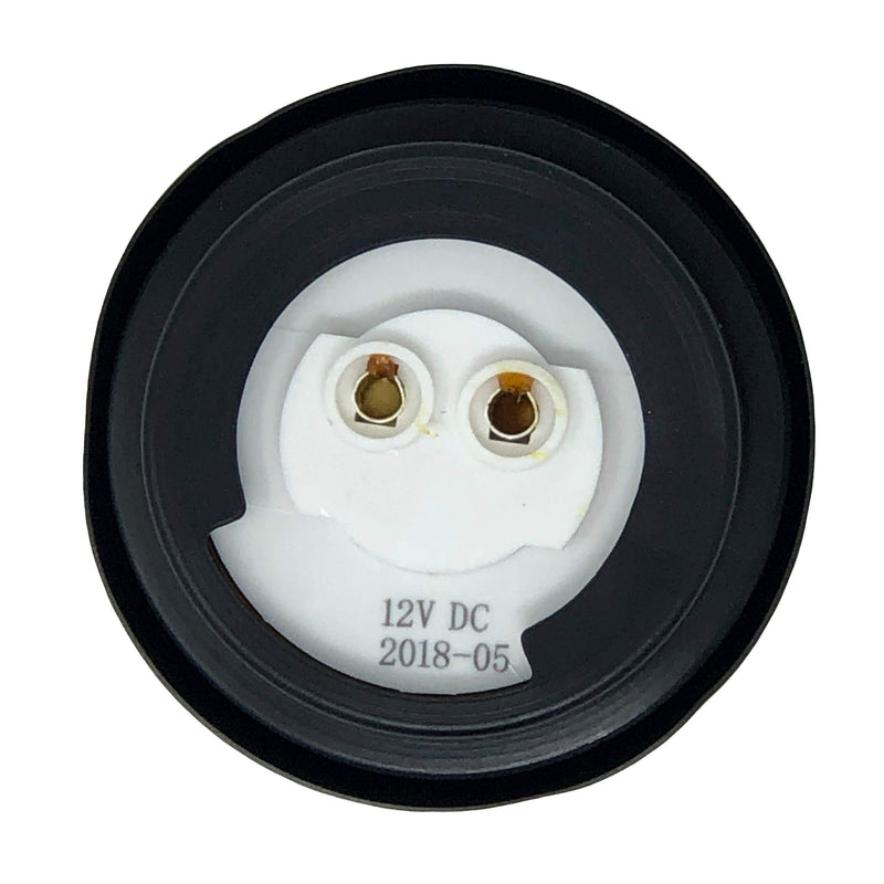  [AUSTRALIA] - 2" Round Red 9 LED Light Trailer Side Marker Clearance Identification Grommet & 2 Wire Plug/Pigtails Flush Mount - Qty 4