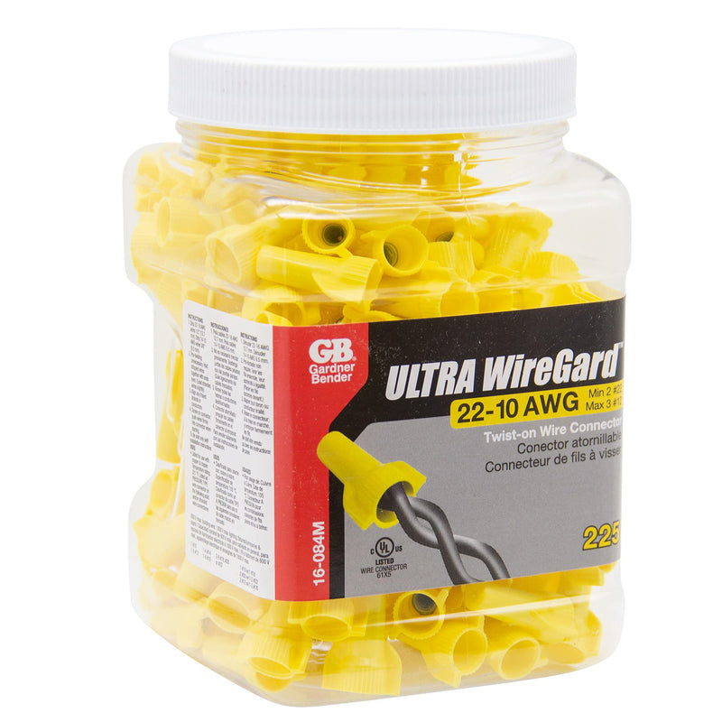  [AUSTRALIA] - Gardner Bender 16-084 WingGard Twist-On Wire Connectors, 22-10 AWG, Electrical , 100 pk, Yellow