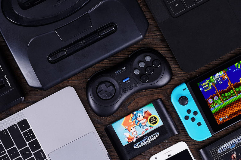  [AUSTRALIA] - 8Bitdo M30 Bluetooth Controller for Switch, Windows and Android, 6-Button Layout for SEGA’s Classic Games (Black) Black