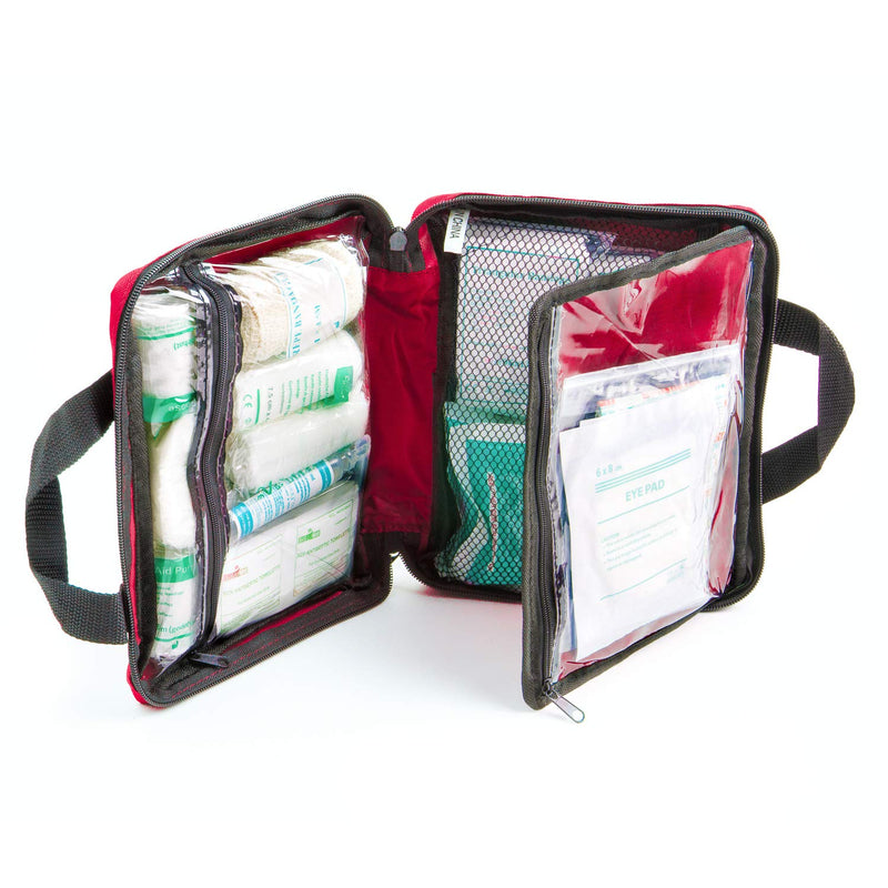  [AUSTRALIA] - Premium First Aid Kit [90 Pieces] Essential First Aid Kit for Camping, Hiking, Office with Medical Supplies and Handle - First Aid Kit for Home, Car, Travel, Survival 90 Piece Set