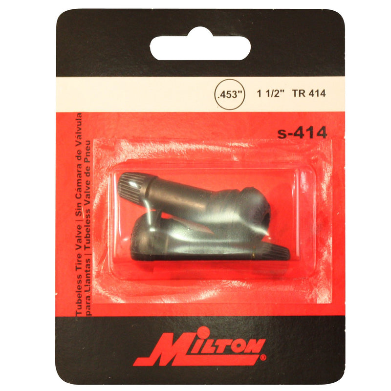 Milton S-414 1 1/2" Tubeless Tire Valve - Pack of 2 - LeoForward Australia