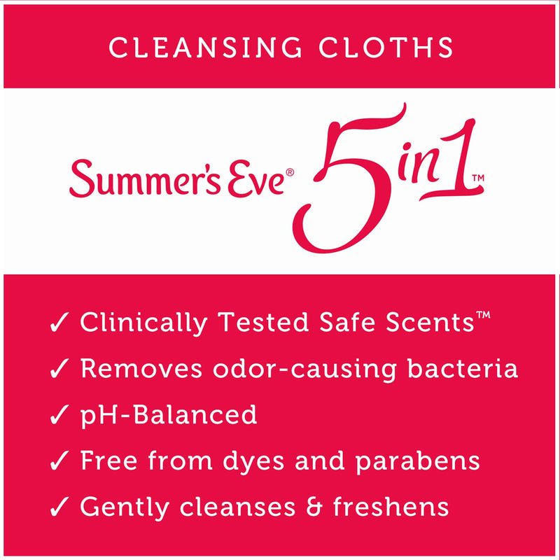 Summer's Eve Cleansing Cloths, Blissful Escape, 16 Count 16 Count (Pack of 1) - LeoForward Australia