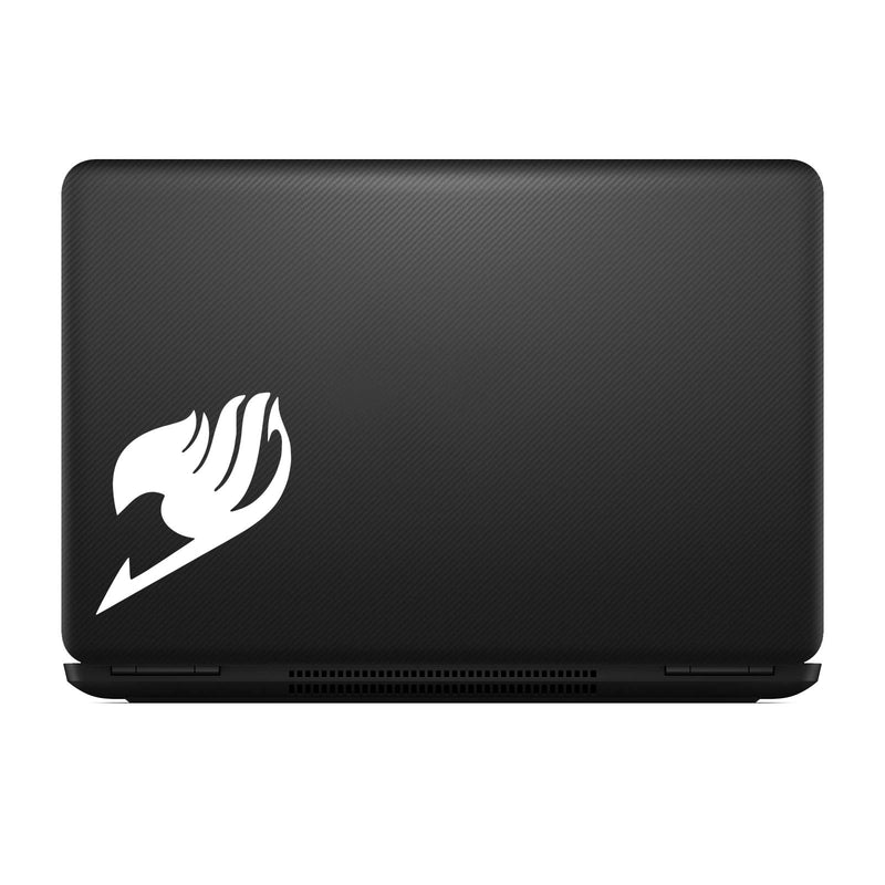  [AUSTRALIA] - Bargain Max Decals - Fairy Tail Logo Sticker Decal Notebook Car Laptop 5" (White)