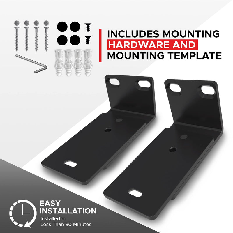  [AUSTRALIA] - Soundbar 300/500/600/700/900, TV Speaker & Soundtouch 300 Adjustable Wall Mount Kit, Black, for Bose Sound bar Smart 300, 500, 600, 700, 900, Mounting Bracket