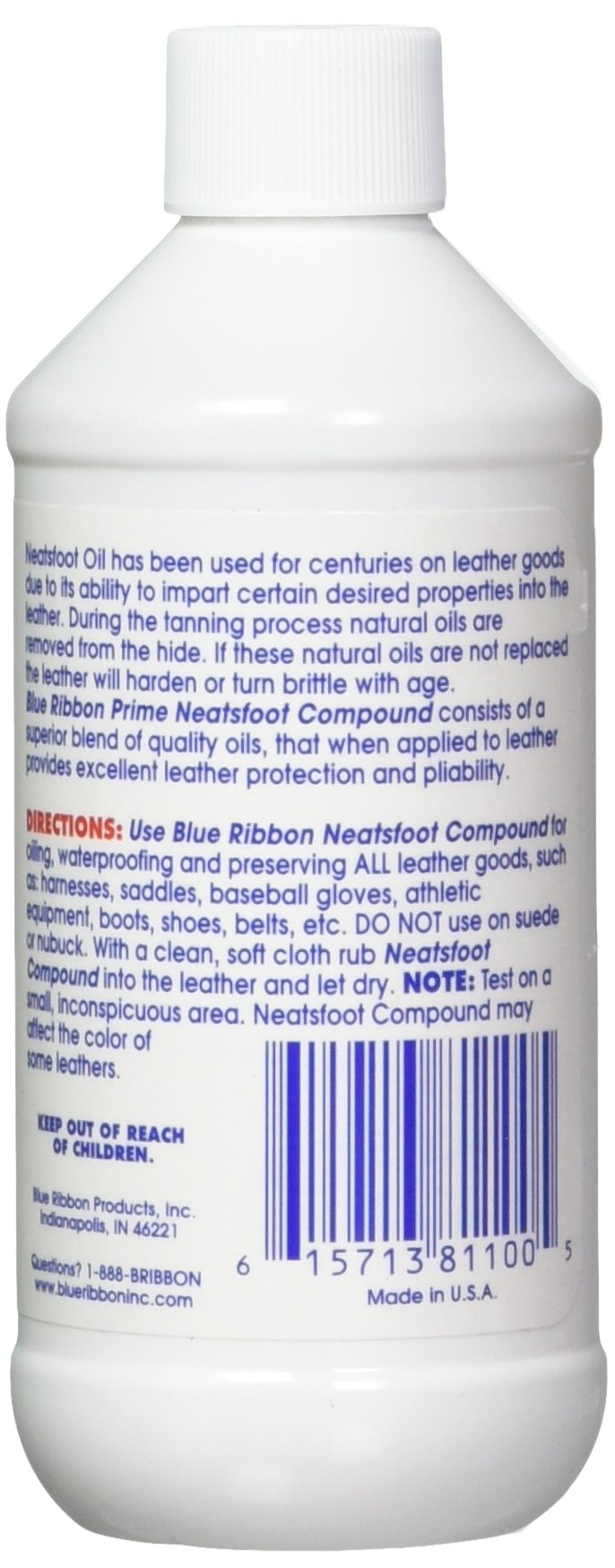  [AUSTRALIA] - Blue Ribbon Prime Neatsfoot Compound, 8 Fluid Ounce