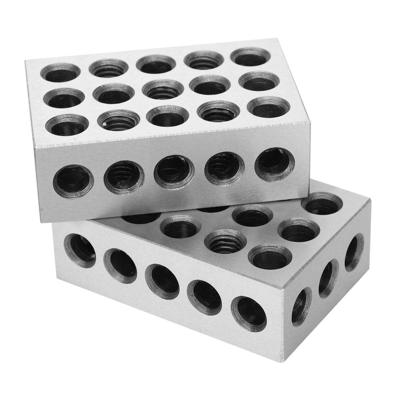  [AUSTRALIA] - Steel Hardened Precision Blocks, 1-2-3 Blocks 0.0001'' Parallel Blocks 23 Holes, Metric Block, 23 Hole Milling Cutter, Milling Machine Accessories