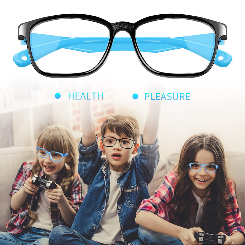  [AUSTRALIA] - 5 Pack AZUZA Kids Blue Light Blocking Glasses UV Protection, Computer Gaming TV Phone Glasses for Teens Boy Girls Age 3-14 5pack Wayfarer