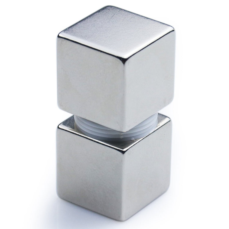 DIYMAG 1" Cube Neodymium Magnets, One Inch Cube Rare Earth Magnet - Grade N52, Pack of 2 - LeoForward Australia