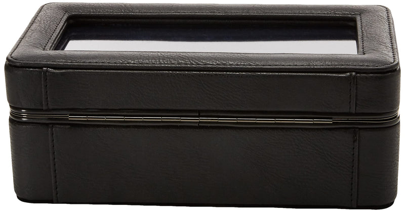 Perry Ellis Men's Leather Watch Storage Box, Black, 1-sz - LeoForward Australia