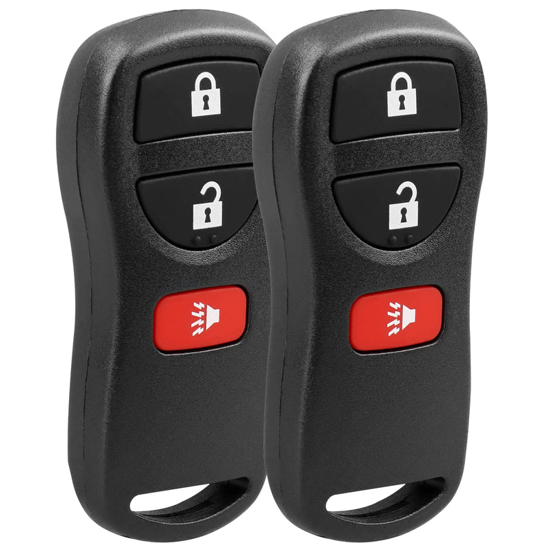  [AUSTRALIA] - NPAUTO Key Fob Replacement, Fits for Nissan Frontier Xterra Titan Versa Pathfinder Murano Quest Sentra Armada NV, Infiniti QX4 FX35 FX45 - Keyless Entry Remote Control Car Key Fobs, KBRASTU15, 2-Pack