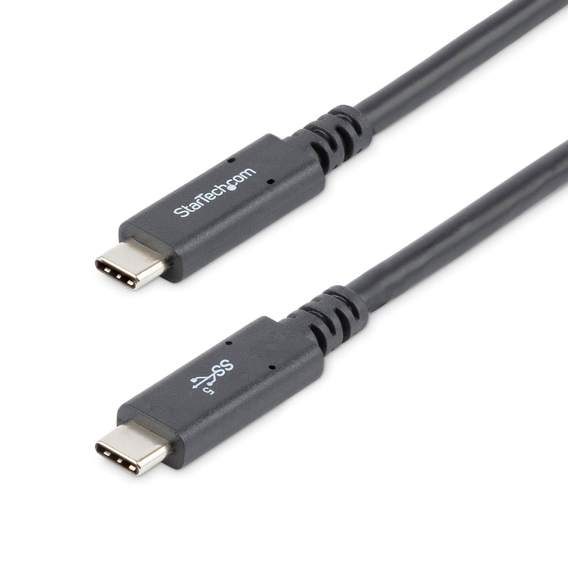  [AUSTRALIA] - StarTech.com 6 ft (1.8 m) USB C to USB C Cable - 5A, 100W PD 3.0 - Certified Works with Chromebook - USB-IF Certified - M/M - USB 3.0 5Gbps - USB C Charging Cable - USB Type C Cable (USB315C5C6)