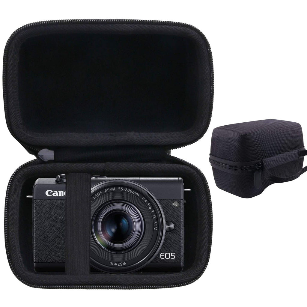  [AUSTRALIA] - waiyu Hard Carrying Case for Canon EOS M200/M100 Camera 15-45mm Lens