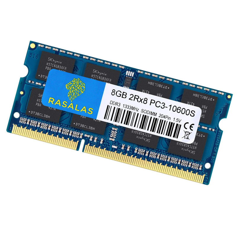  [AUSTRALIA] - Rasalas 8GB DDR3 PC3-10600S DDR3 1333MHz 1.5V CL9 Ram 2RX8 PC3 204 Pin SODIMM Laptop Notebook Computer Memory Ram Module Chips 10600 sodimm 8GB(1x8GB) DDR3 1333mhz Blue