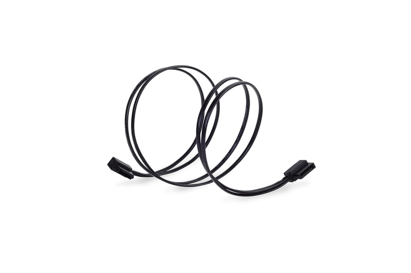  [AUSTRALIA] - SilverStone Technology SST-CP11B-500 Ultra Thin 6Gb/s Lateral 90-Degree SATA Cables with Custom Low-Profile Connectors (CP11B-500),CP11B-500 - Black 500mm