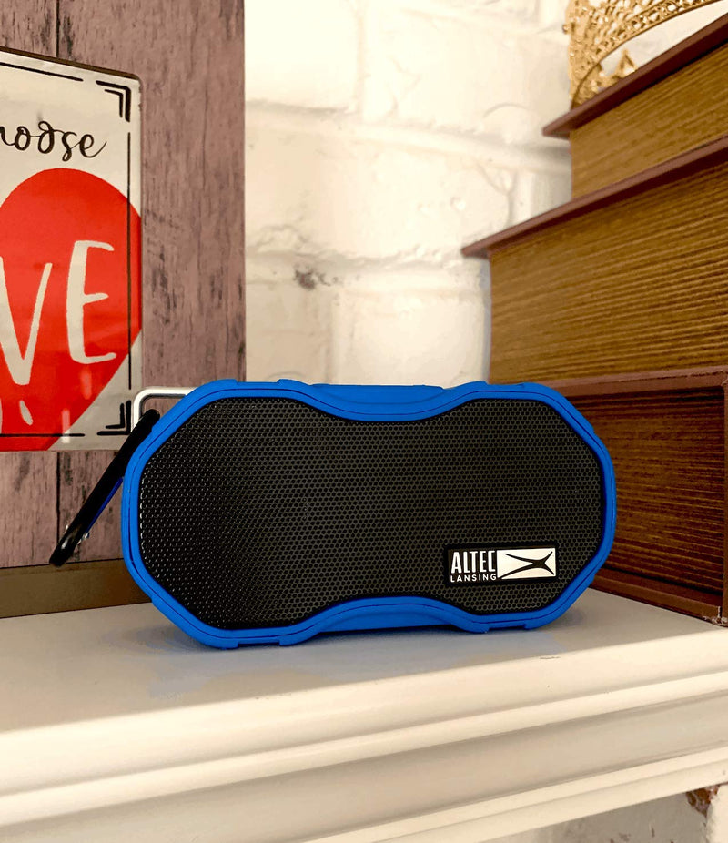 Altec Lansing Baby Boom XL Portable Bluetooth Speaker, Waterproof Portable Speaker with Deep Bass and Loud Sound, 100 Feet Bluetooth Range for Travel, Sports, Home, Parties Outdoors… (Blue) Blue - LeoForward Australia
