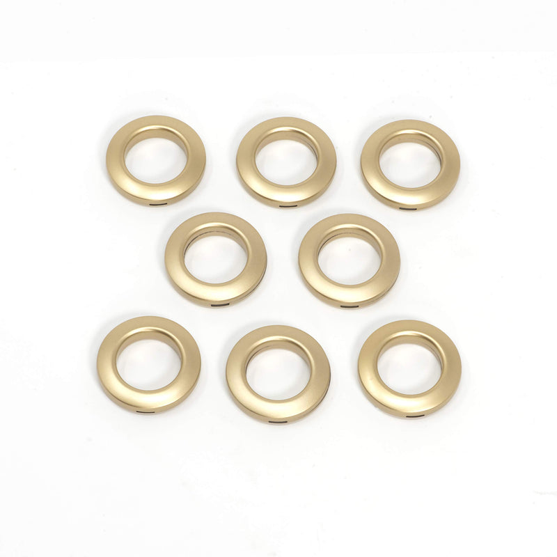  [AUSTRALIA] - Dritz 44374 Plastic Curtain Grommets, 1-Inch, Matte Gold, 8 Count Round