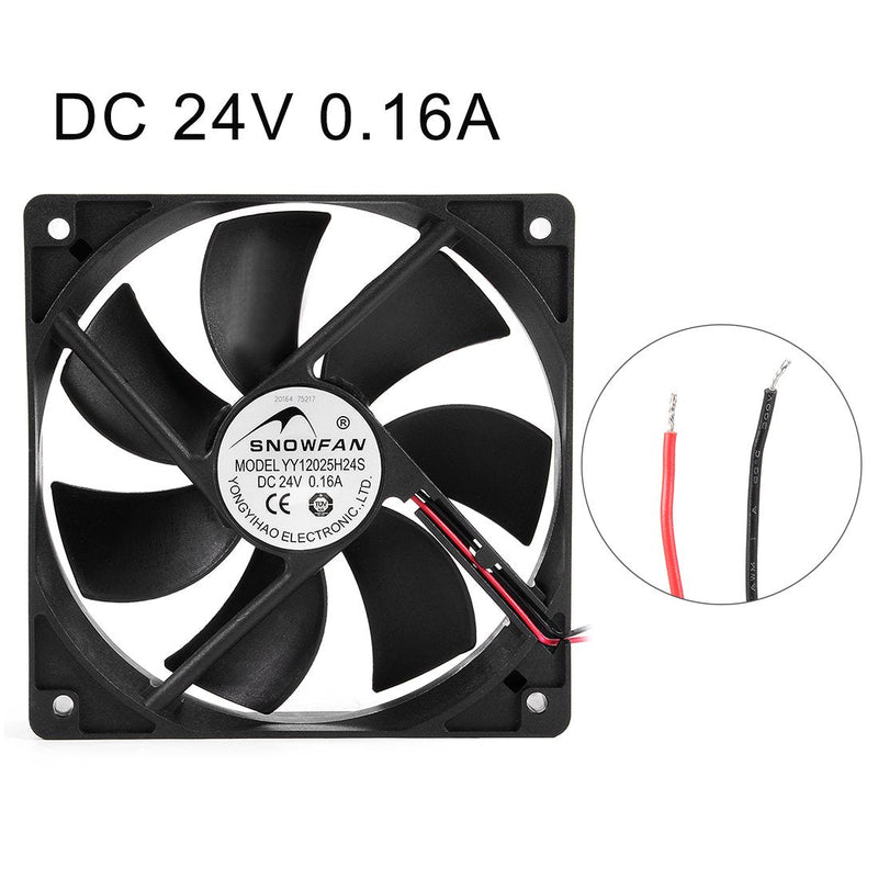  [AUSTRALIA] - uxcell 120mm x 25mm 24V DC Cooling Fan Long Life Sleeve Bearing Computer Case Fan