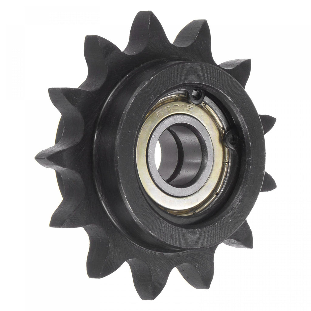  [AUSTRALIA] - uxcell #40 Chain Idler Sprocket, 12mm Bore 1/2" Pitch 13 Tooth Tensioner, Black Oxide Finished C45 Carbon Steel with Insert Double Bearing for ISO 08A Chains