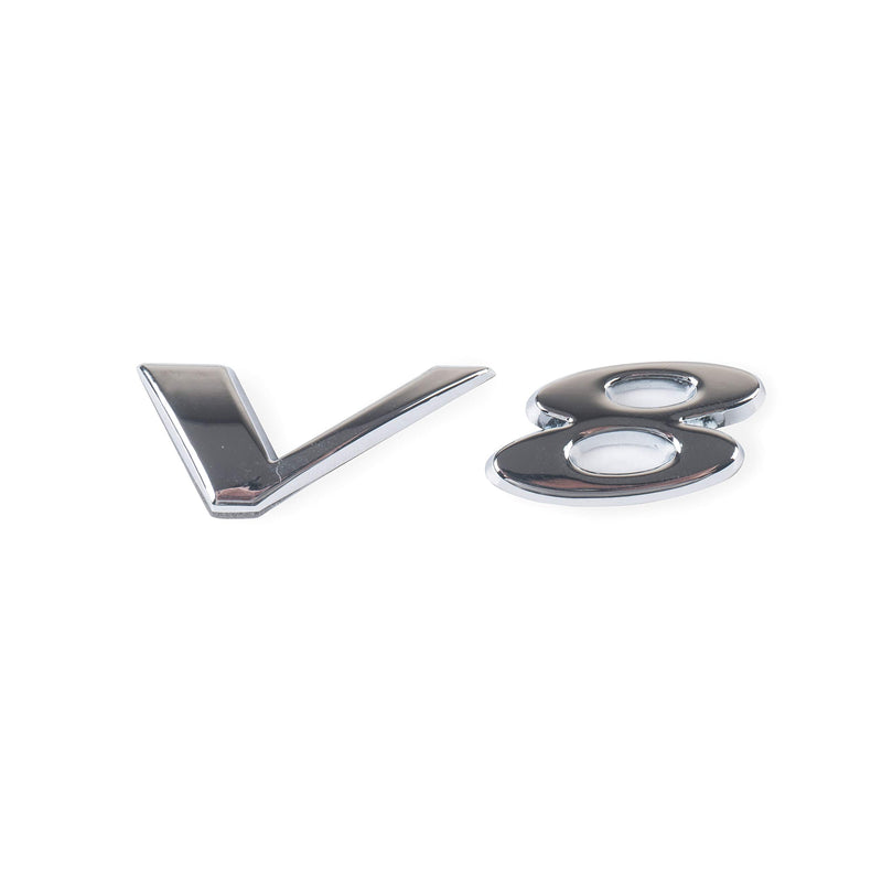 HPOW 5.0 and V8 Emblems Engine Name Metal Badge Stickers for Jaguar Accessories for XJ XJL XF XE Ftype - LeoForward Australia