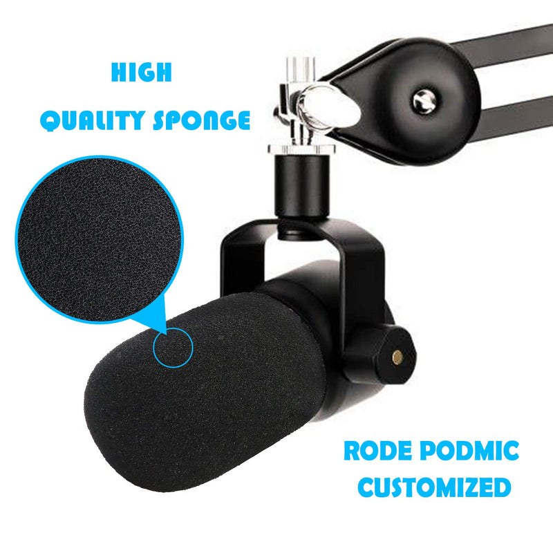  [AUSTRALIA] - PodMic Pop Filter Foam Cover - Mic Windscreen Wind Cover Customized for Rode PodMic Podcasting Microphone to Blocks Out Plosives