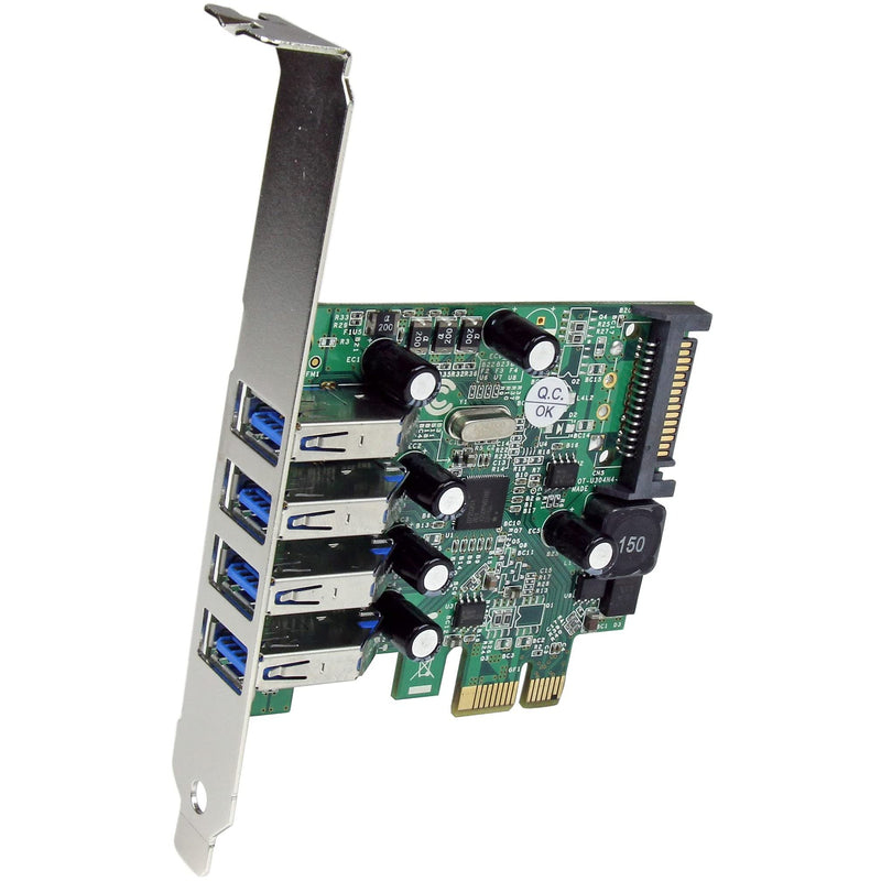  [AUSTRALIA] - StarTech.com 4-Port PCI Express SuperSpeed USB 3.0 Controller Card with UASP - USB 3.0 Expansion Card with SATA Power (PEXUSB3S4V)