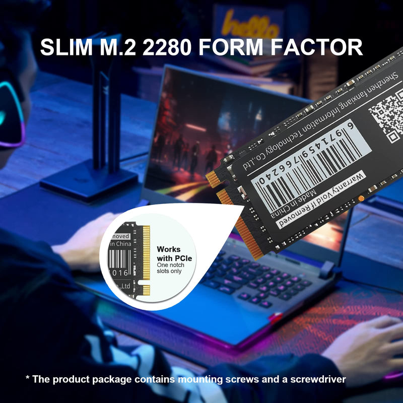  [AUSTRALIA] - Fanxiang S500 Pro 1TB NVMe SSD M.2 2280 PCIe Gen3x4 3500MB/s TLC 3D NAND 640TBW Internal Solid State Hard Drive