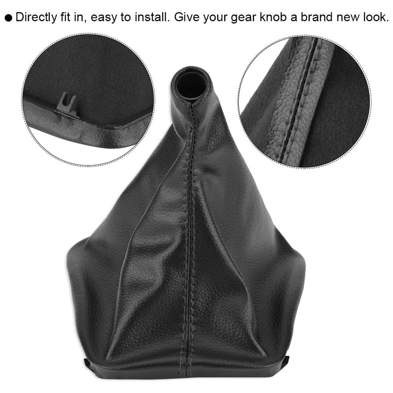  [AUSTRALIA] - Qiilu Car Gear Stick Shift Knob Gaiter Boot Cover for BMW E30 E34 E36 E46 Z3