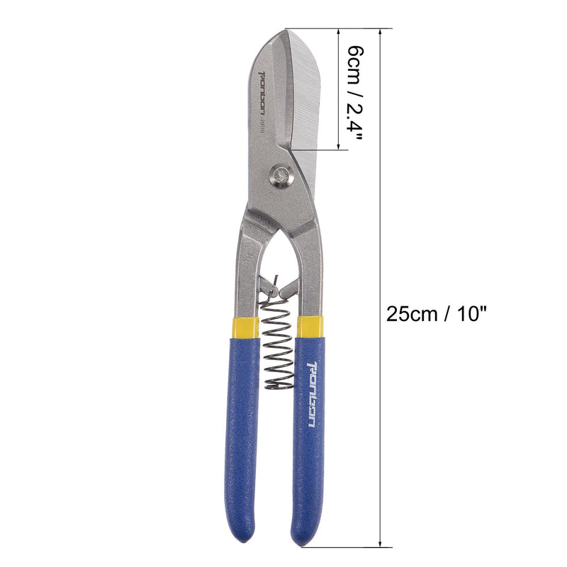  [AUSTRALIA] - uxcell Sheet Scissors 10inch High-frequency Quenching Straight Cut for Sheet Metal Hard Material Cutting with Comfortable Grips